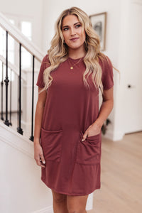 Easy Day Patch Pocket T-Shirt Dress