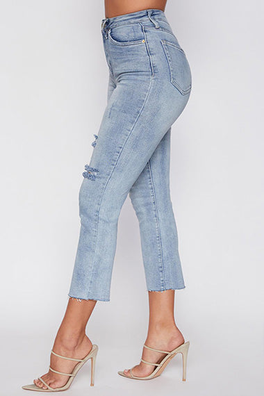 Cropped Straight Leg Denim YMI