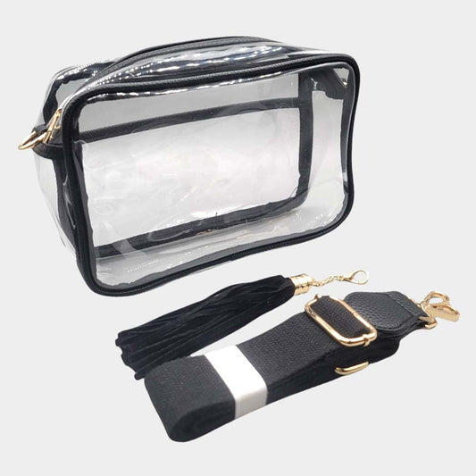 Clear Crossbody Black trim