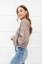 Flirty Feels Ribbed Top in Taupe