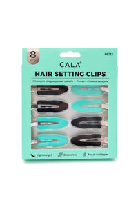Hair Setting Clips in Teal
