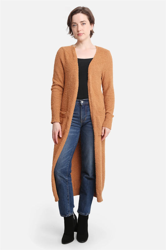 Dreamy Lux Long Cardigan Nutmeg