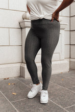 Let's Go Textured Leggings in Charcoal