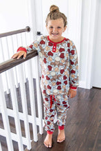 Matching Christmas Pajama Moose with Plaid Heart (RTS)