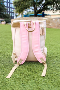 PREORDER: Blaze Backpack in Tan and Mauve