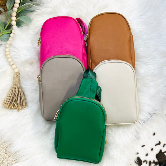 Petite Soft Vegan sling bag