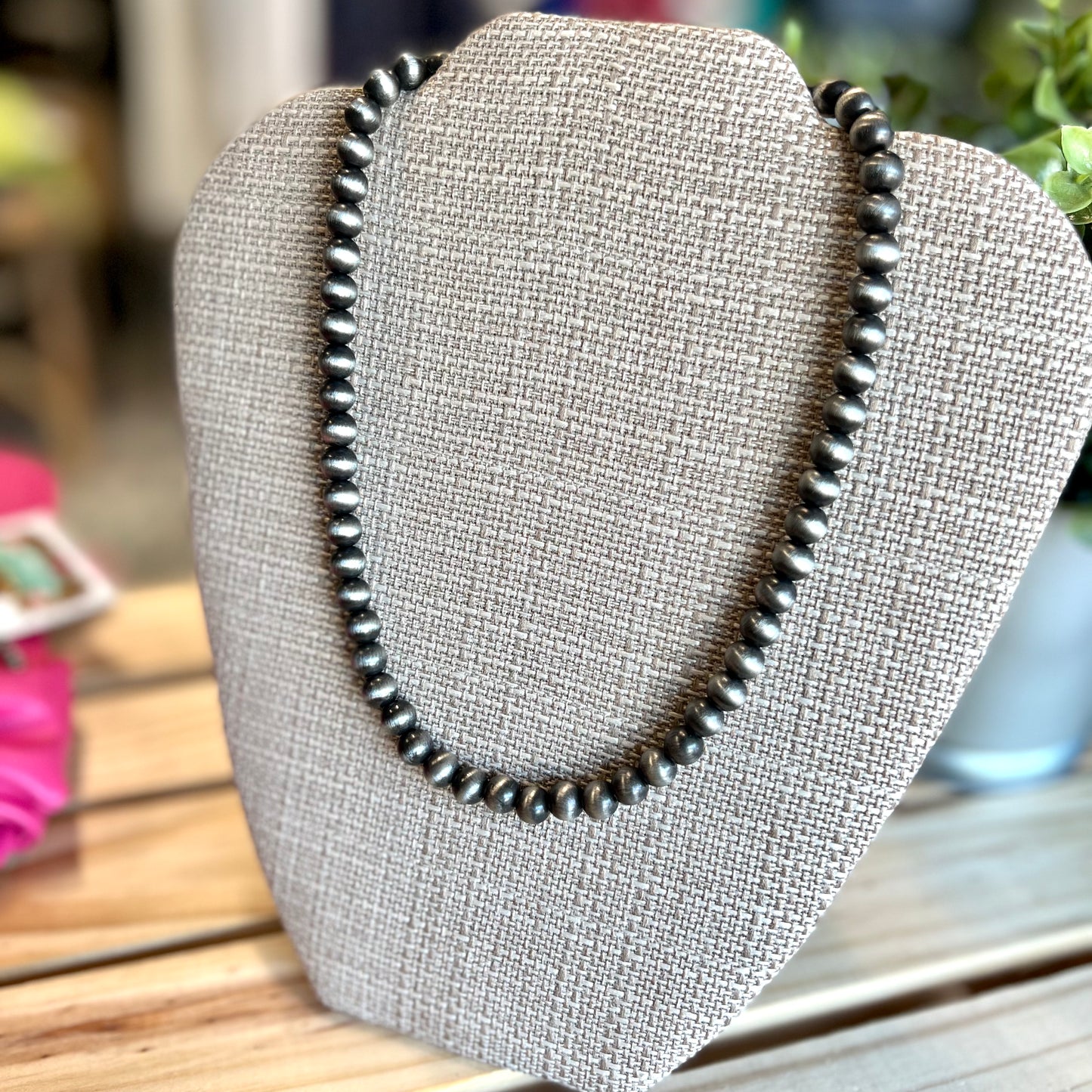 8mm Cowgirl pearl necklace 16" length