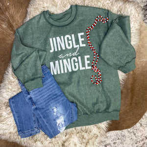 Jingle & Mingle reverse sweatshirt