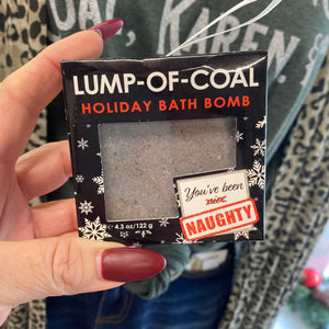 Lump of Coal Bath Bomb holiday gifting