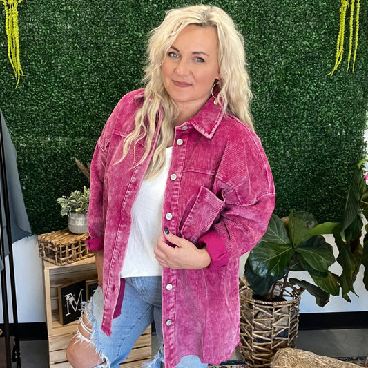 The Dolly Magenta Shacket