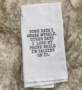 Sassy mouth house towels