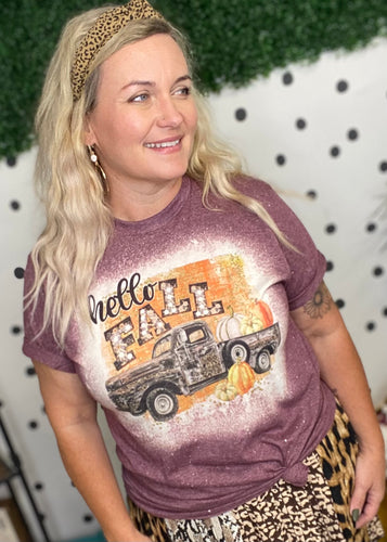 Hello Fall Truck Graphic Tee