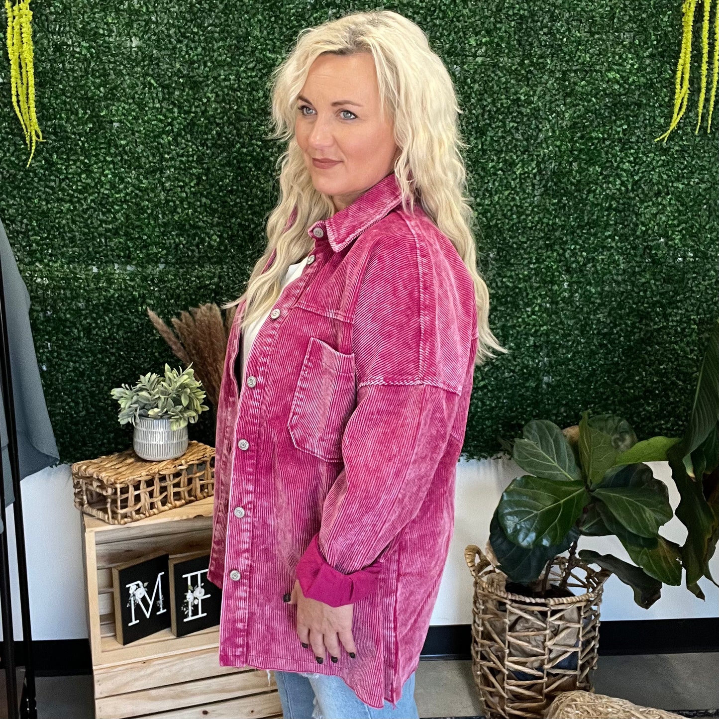 The Dolly Magenta Shacket