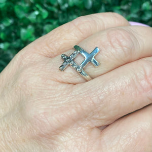 Faith's Crossing Sterling Silver Ring