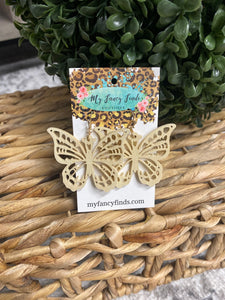Cream Butterfly Earring
