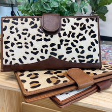 Leather and hide travel clutch