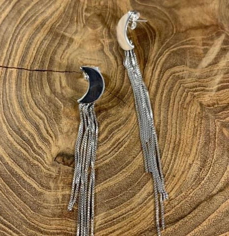 Sterling Silver Fringe earring