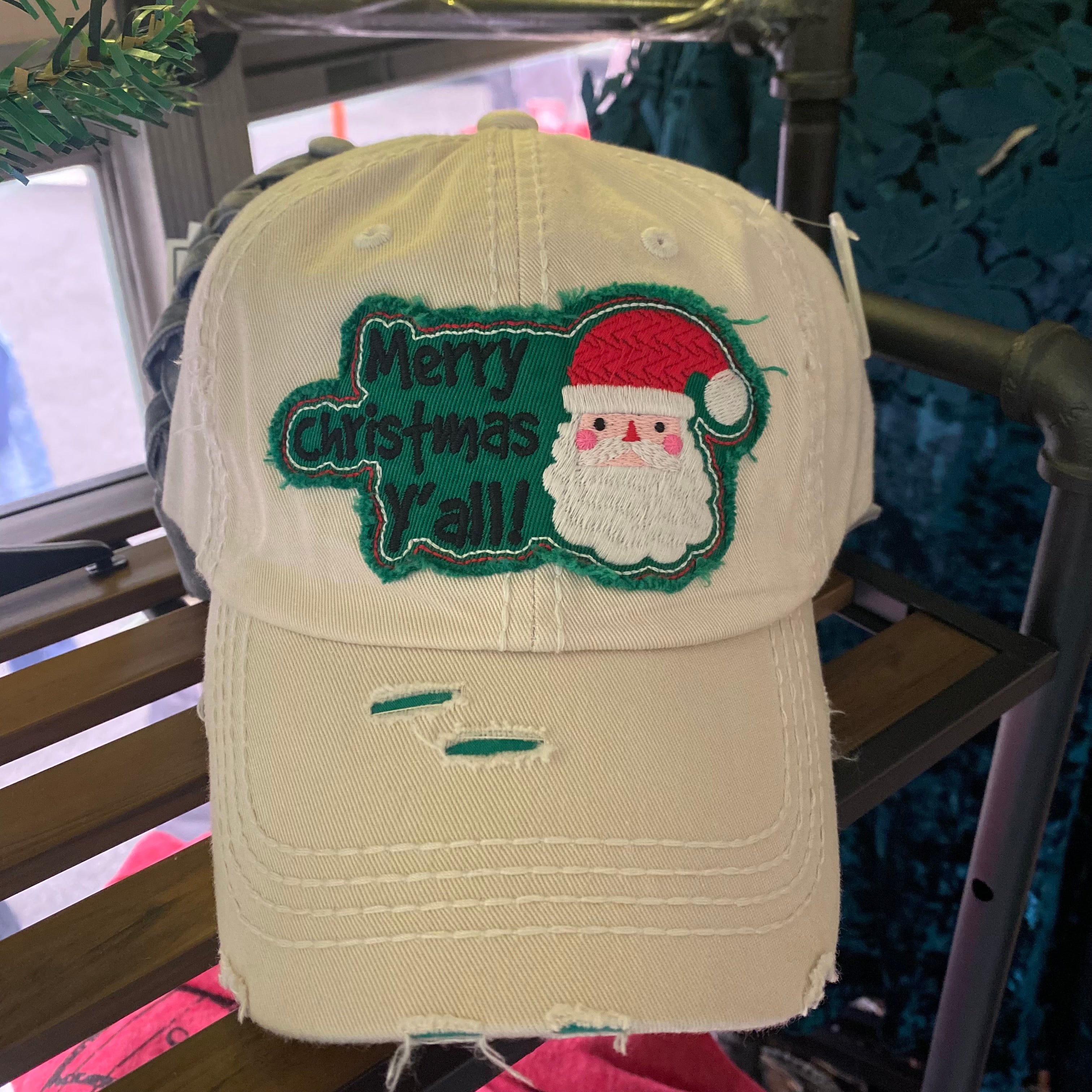 Christmas Fa La La Hat Christmas Outfit Caps Holidays Baseball