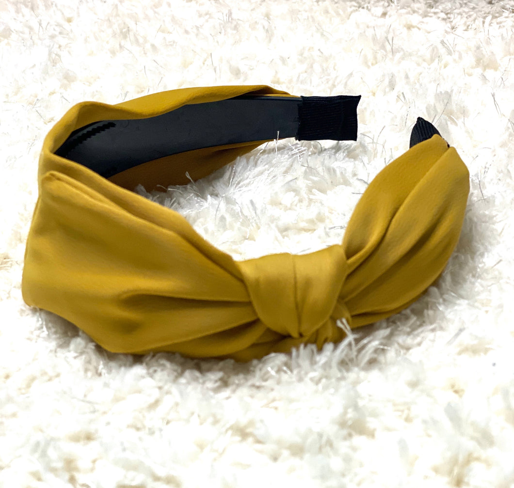 Side knot Mustard headband