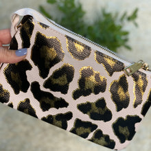 Glam leopard leatherette crossbody