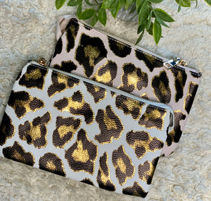 Glam leopard leatherette crossbody