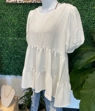 White Tiered Baby Doll Top