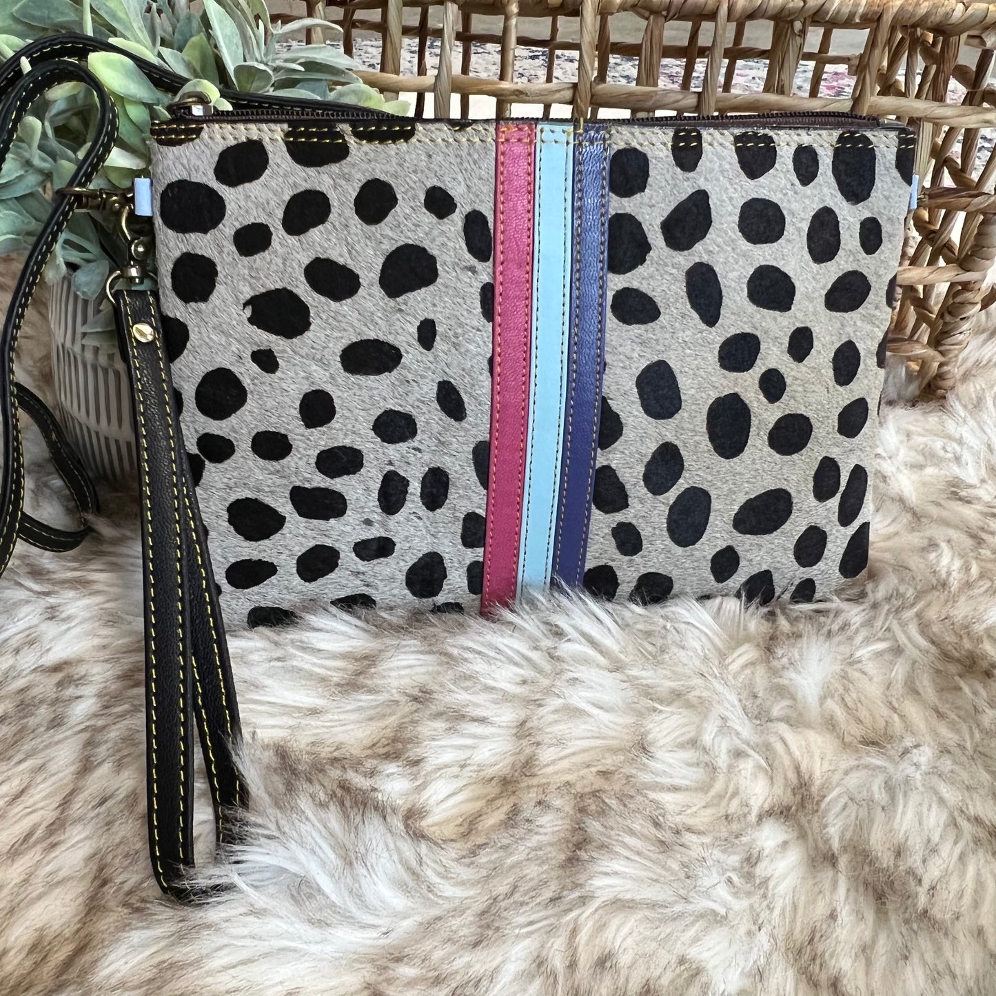 The Evie hide and leather crossboby convertible 3 in 1