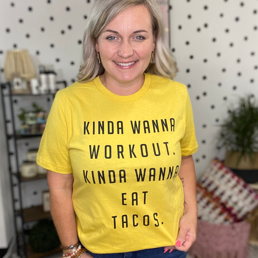 Eat tacos graphic tee