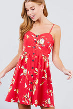 Red Floral Summer Dress